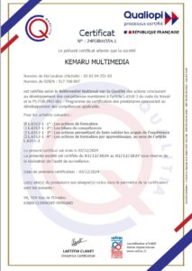 Certificat de conformité Qualiopi